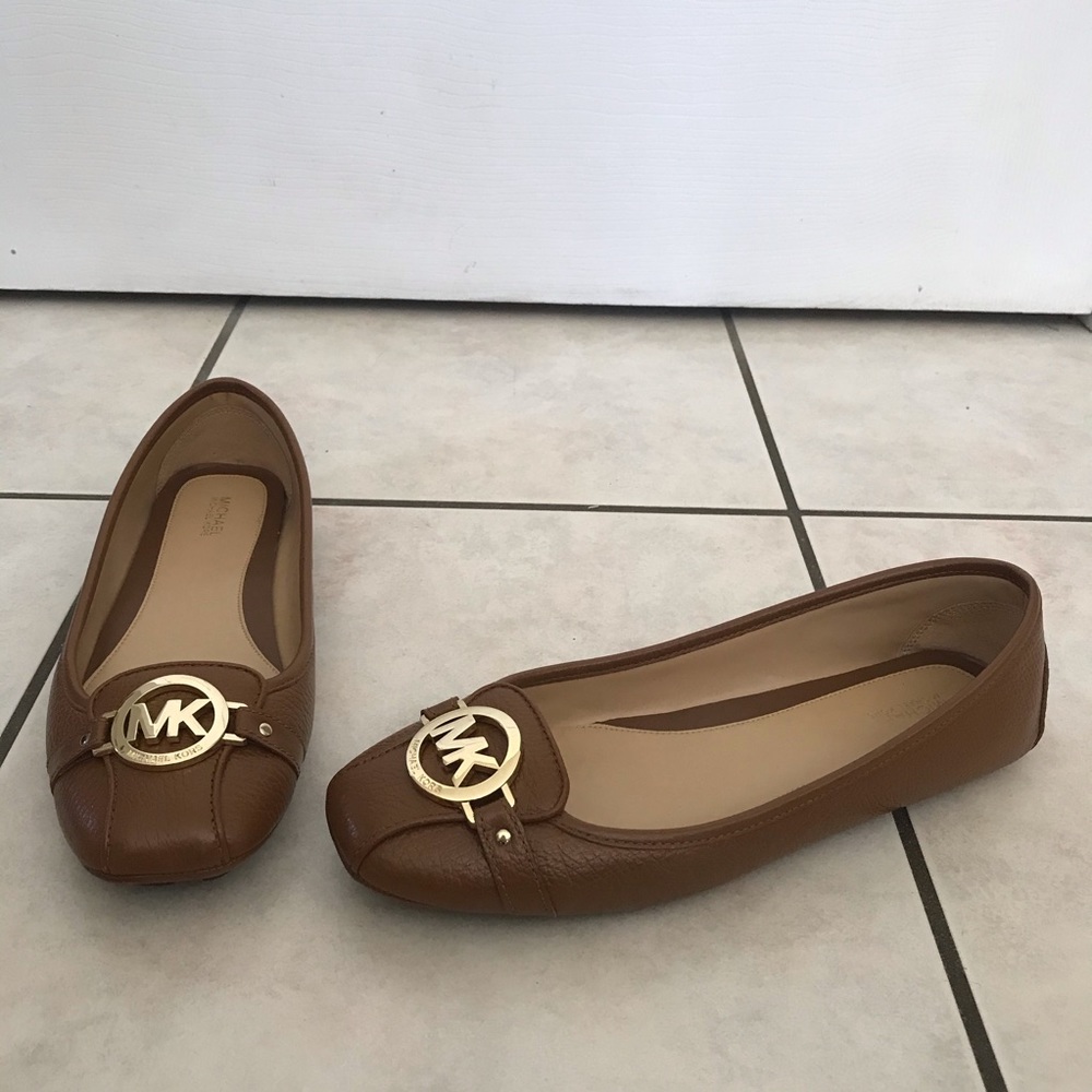 Michael Kors Brown Fulton Moccasin Flat, Size